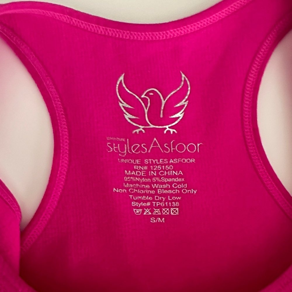 Pink Racerback Tank Top - Picture 2 of 3